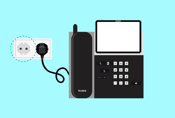 inspect a yealink phone for power issues