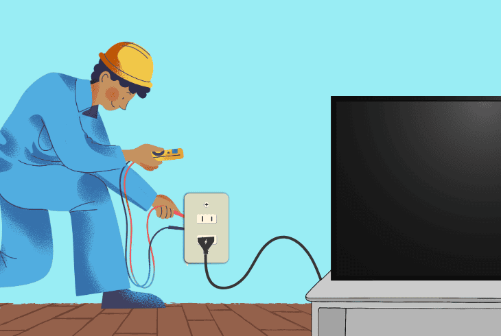 eliminate power issues with the vizio tv