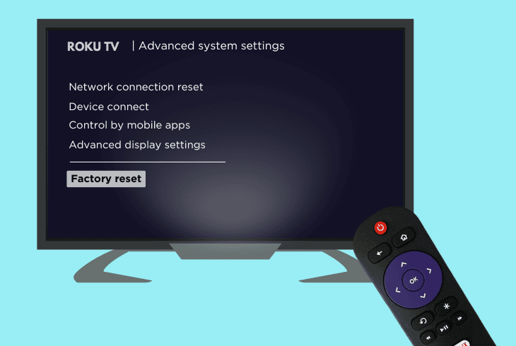 factory reset your roku device