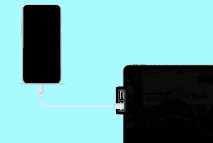 connect your smartphone over usb