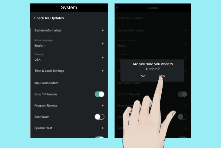 update the soundbar’s firmware version