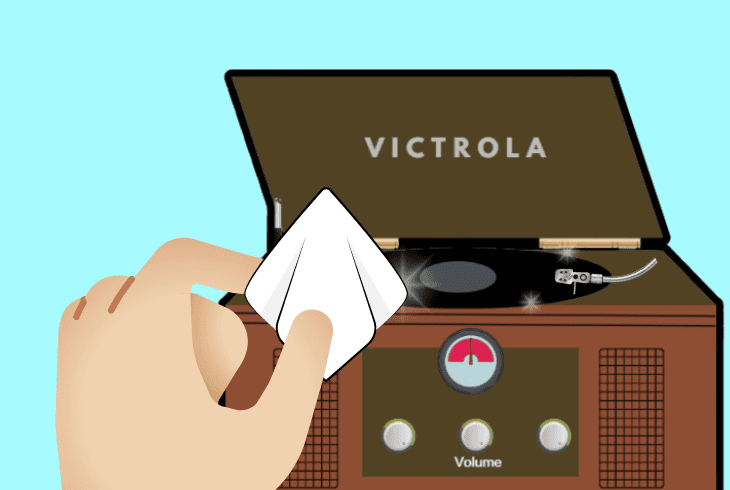 clean the stylus and your record
