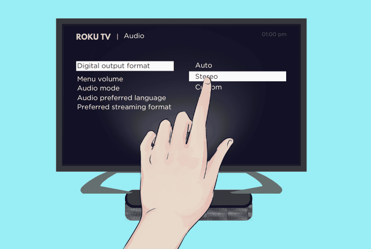 enable stereo format (surround)