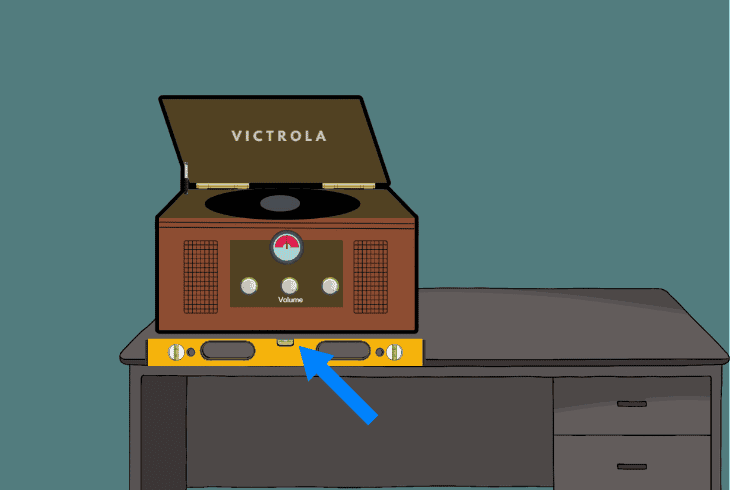perfectly level the victrola player
