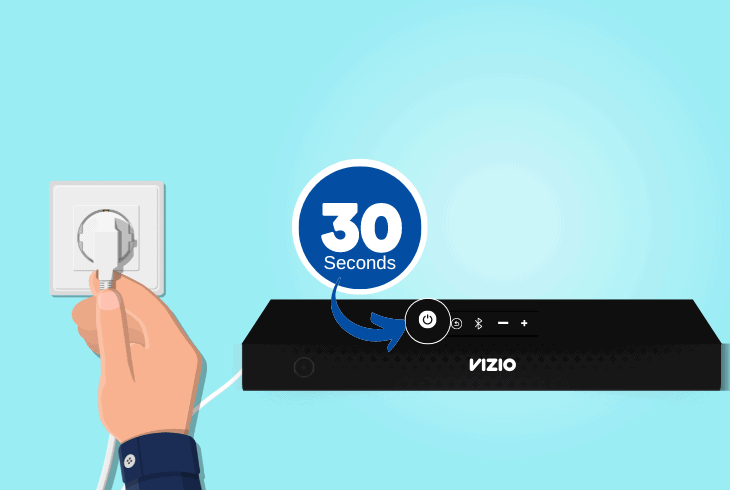 cycle the power of vizio setup