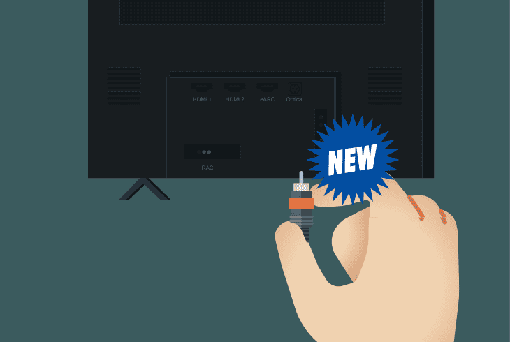 change the vizio soundbar’s tv cable