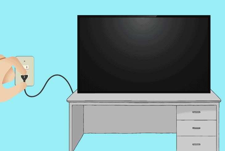 discharge the vizio tv’s power supply