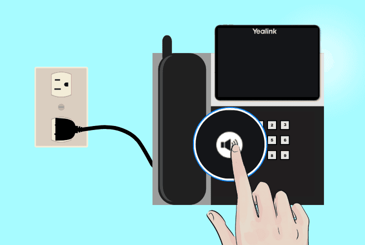start the yealink phone in recovery