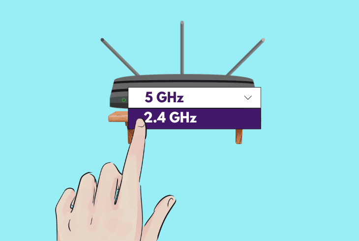 switch from 5 ghz to 2.4 ghz
