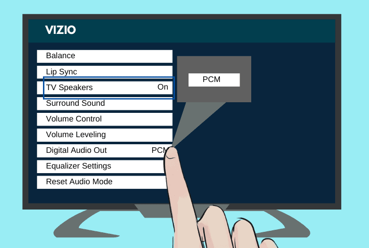 adjust tv audio output format