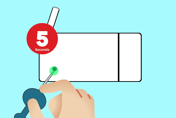 factory reset the babysense monitor