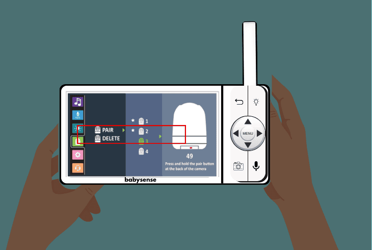 unpair & pair the babysense units
