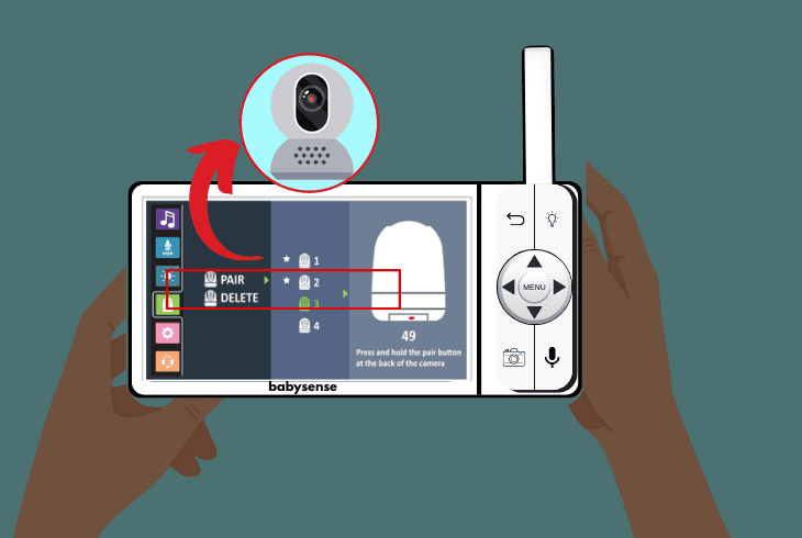 connect the monitor to the camera
