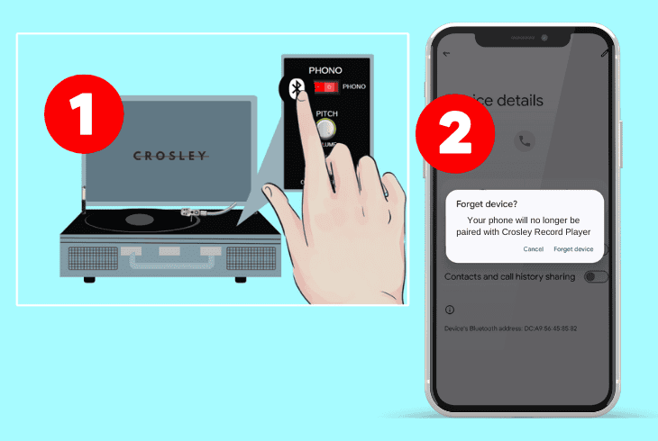 unpair bluetooth connections