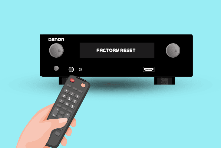 reset a newer denon receiver