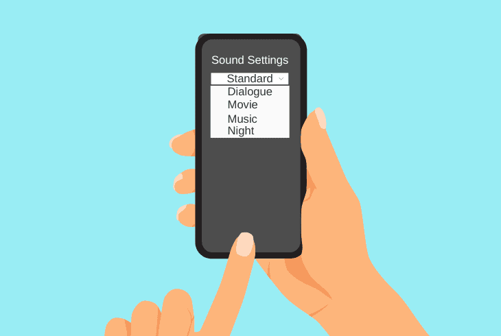 change the roku device’s sound mode