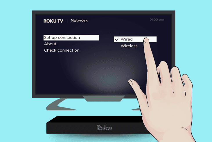 switch to an ethernet connection