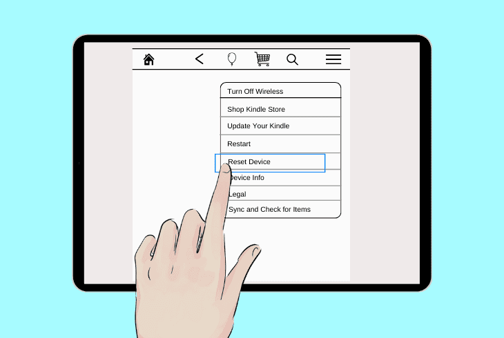 restore your kindle to factory default