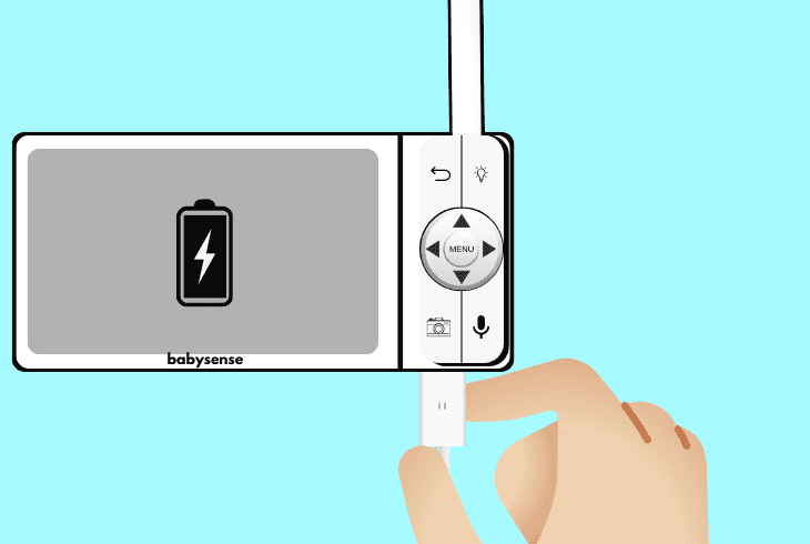 verify babysense is fully charged