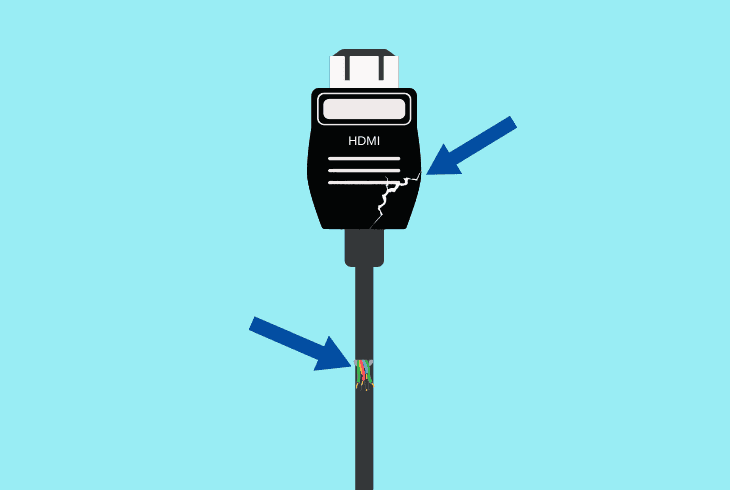 check for hdmi cable faults