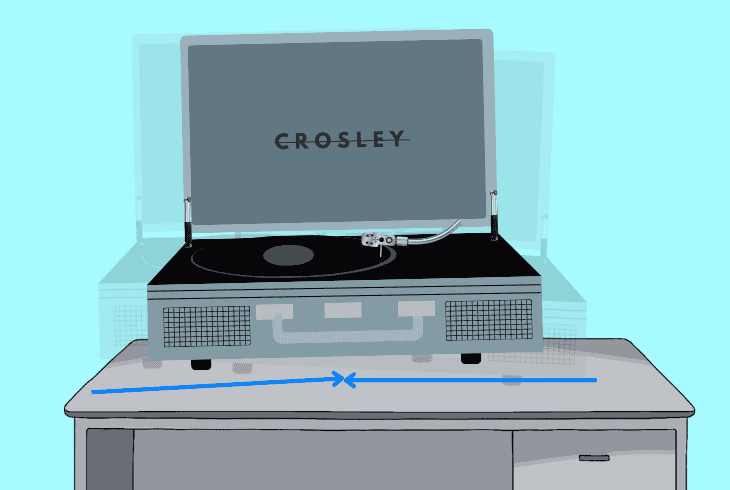 verify the turntable is leveled