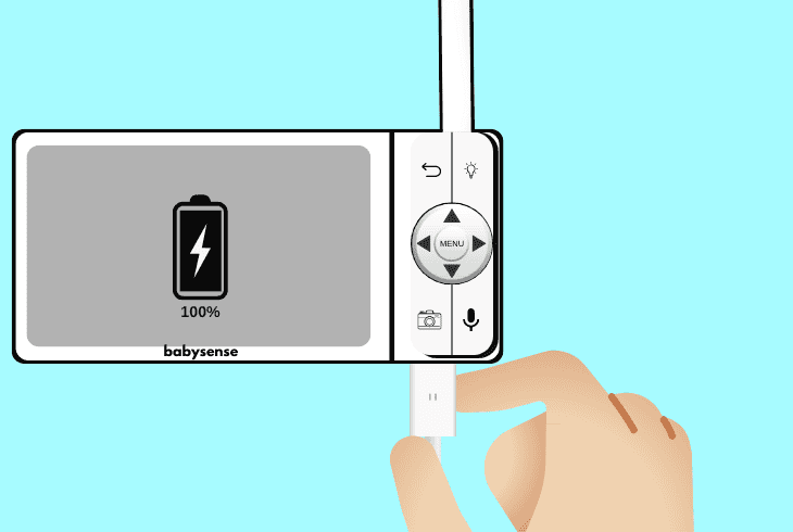 charge the monitor to the max battery
