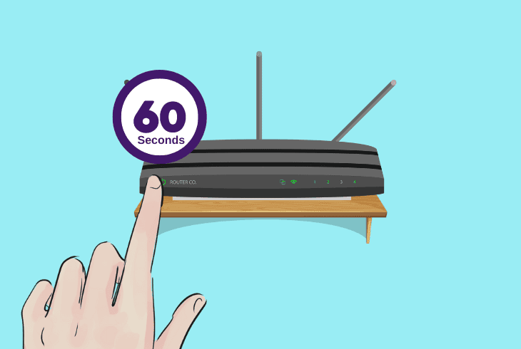restart router & reconnect cable