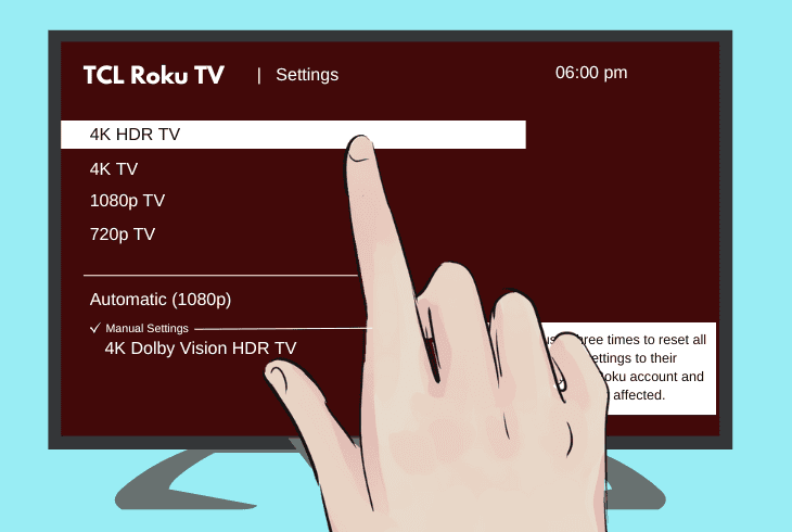 change roku display settings