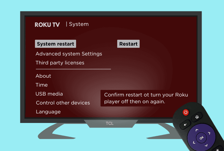 refresh the roku tv system