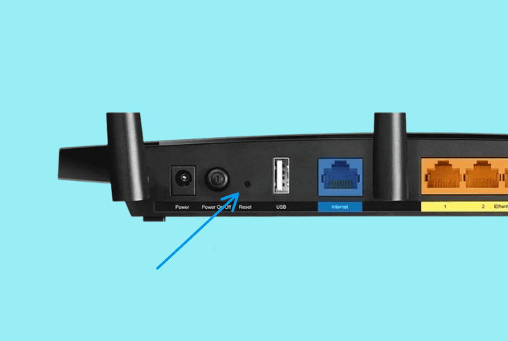 reset the router’s configuration