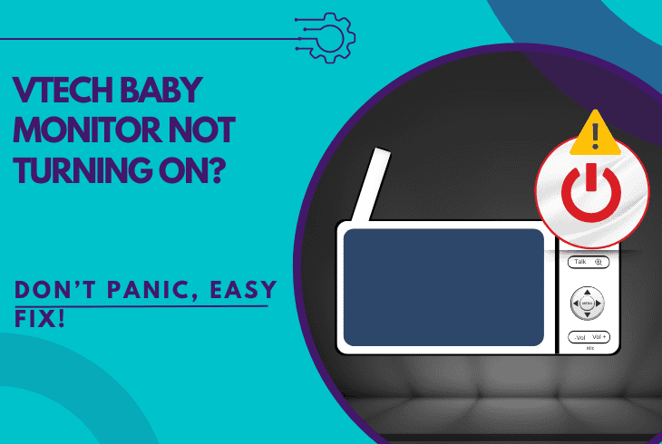vtech baby monitor not turning on