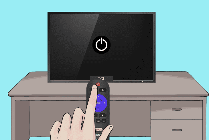 discharge the tcl tv’s power supply