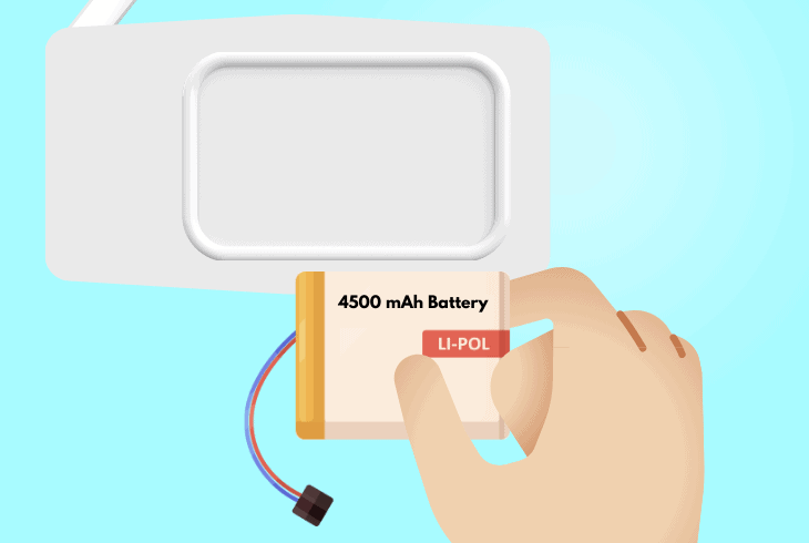 reinsert the vtech monitor’s battery