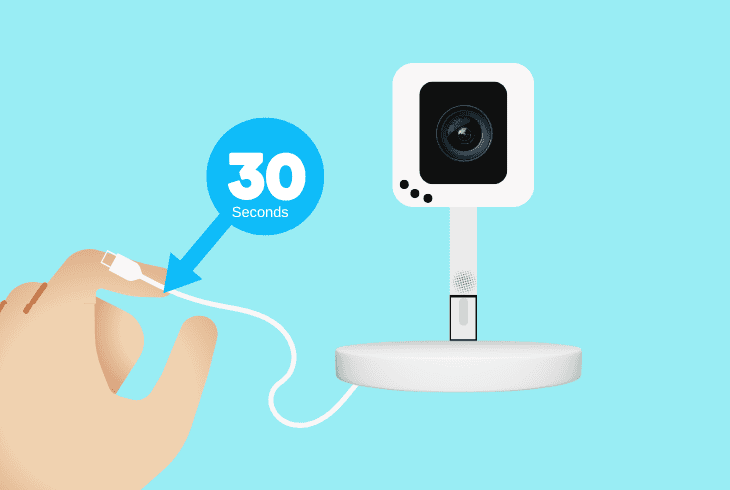 unplug your nanit for 30 seconds