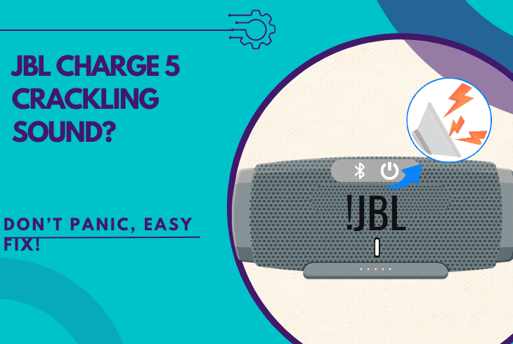 jbl charge 5 crackling sound