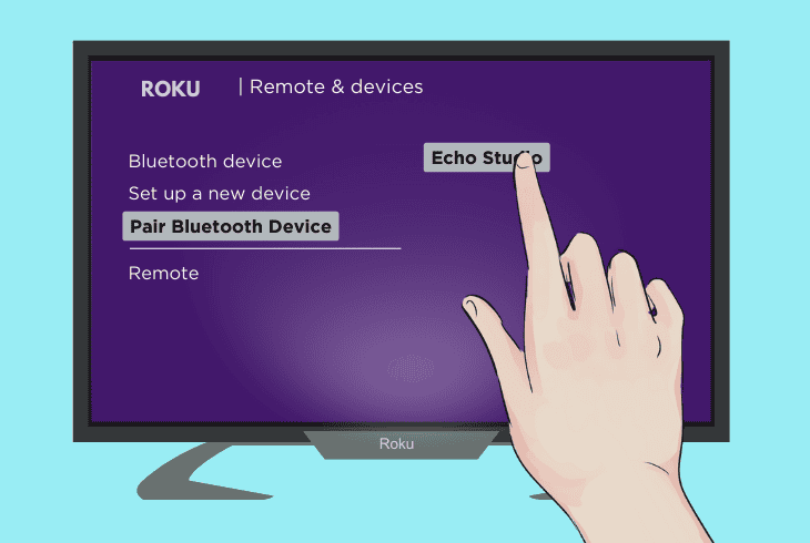 connect the echo studio speaker