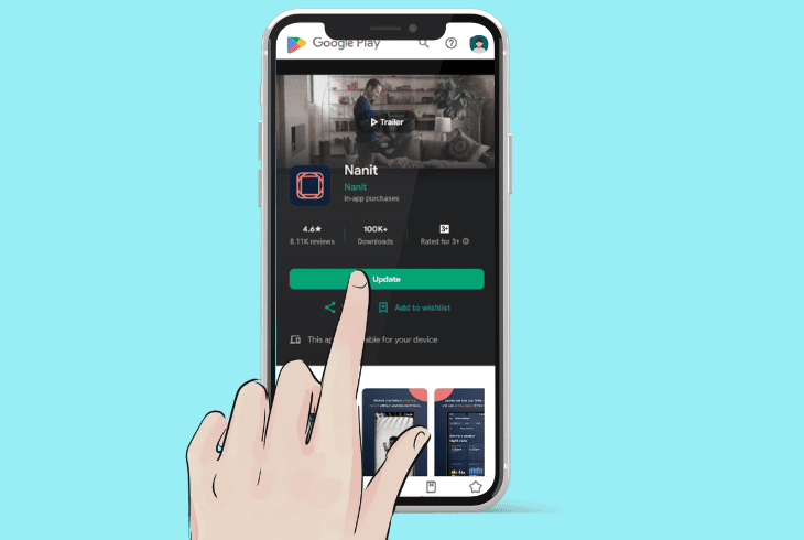 update the nanit app firmware build