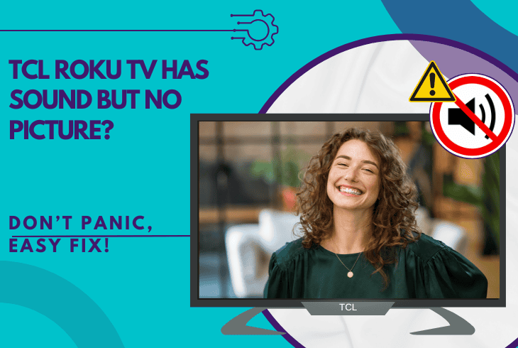 tcl roku tv has sound but no picture