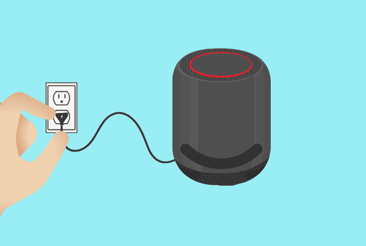 inspect echo studio speaker for power issues