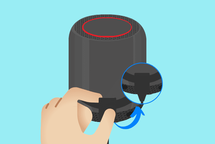 reset the echo studio’s power supply