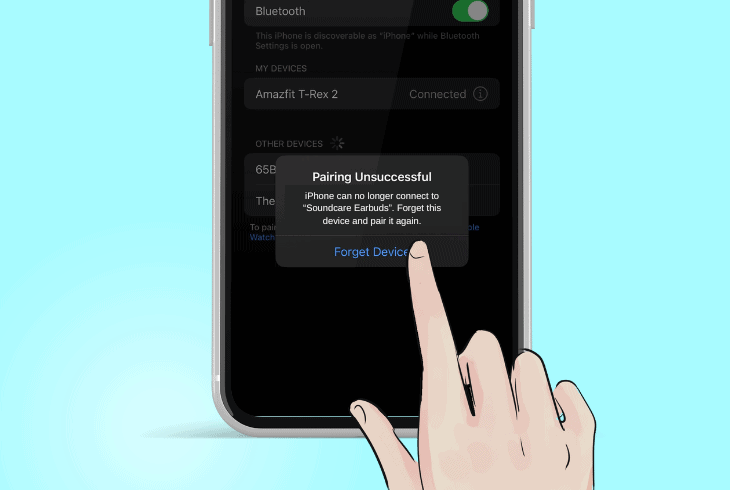 forget earbuds profile on ios
