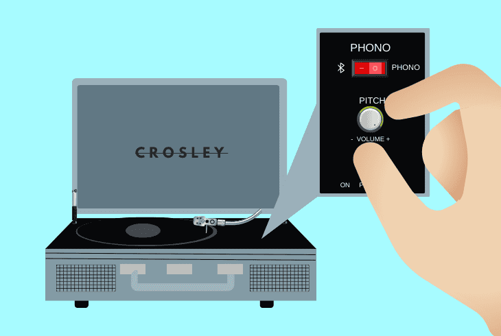 how to restart crosley turntable