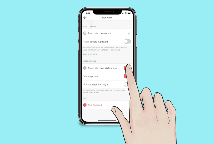 disable the alarm’s “sound alert”