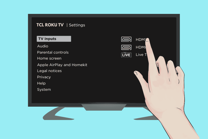 try to change the tcl tv’s source
