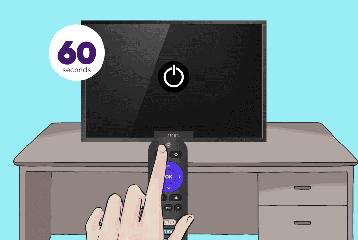 hard reset the roku tv’s power supply
