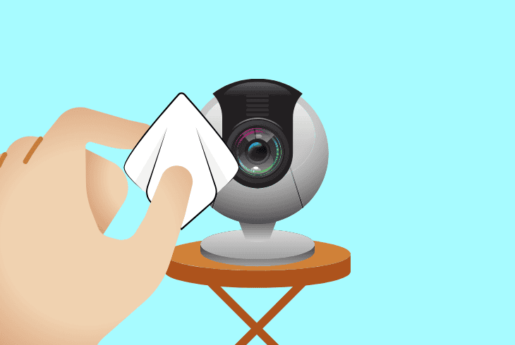clean the vtech camera’s lenses
