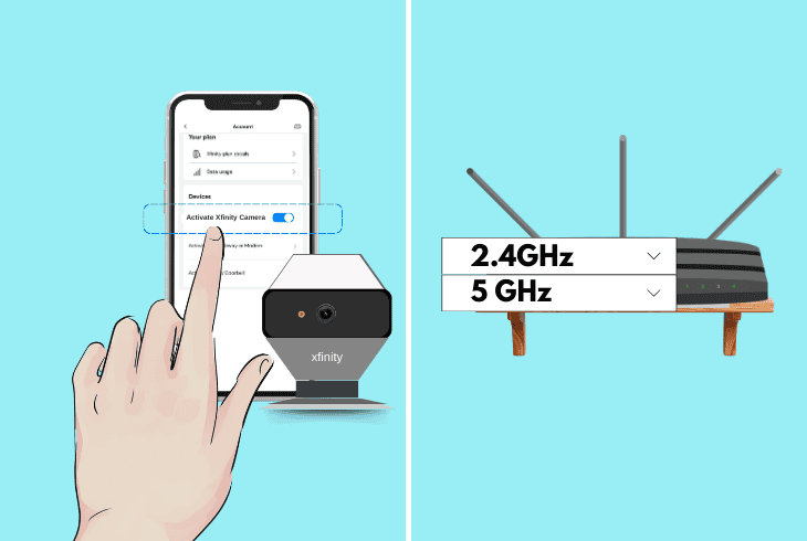 pair xfinity to 2.4 ghz wi-fi band