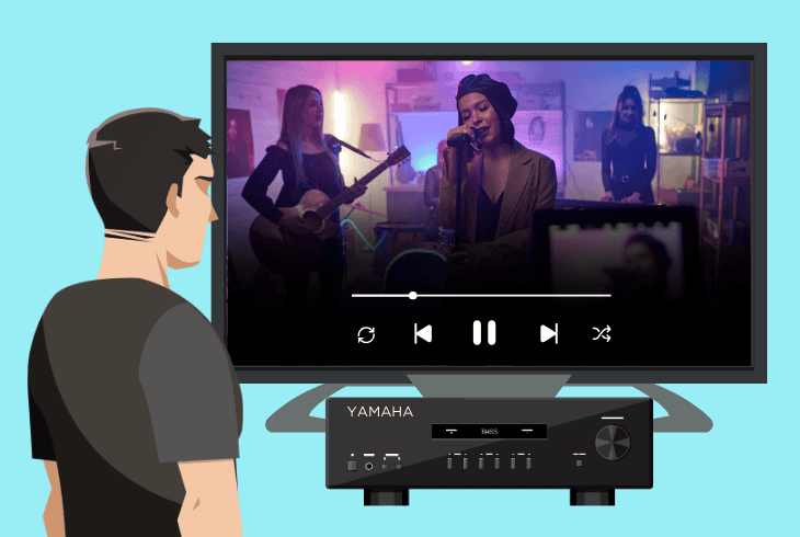 test the yamaha on another device