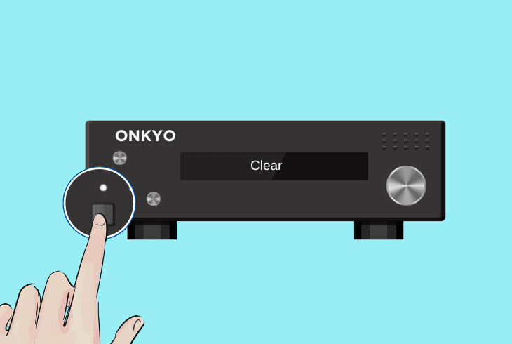 restore the tv/onkyo avr to defaults