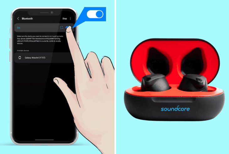 pair the earbuds to each other